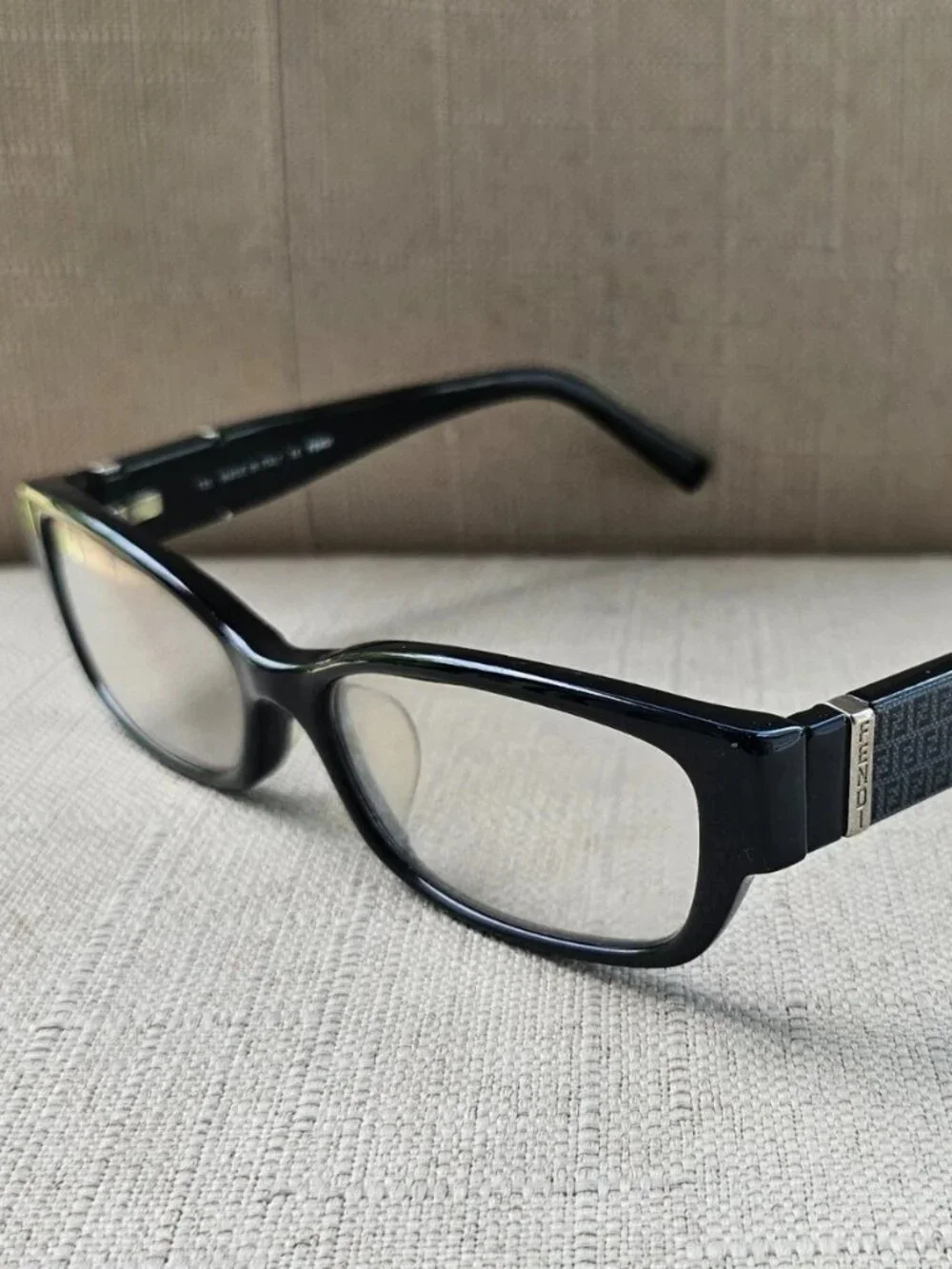 Vintage Fendi Eyeglasses Frame F942 Eyewear Black Unisex Glasses Made in Italy